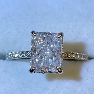 3 ct radiant cut ring